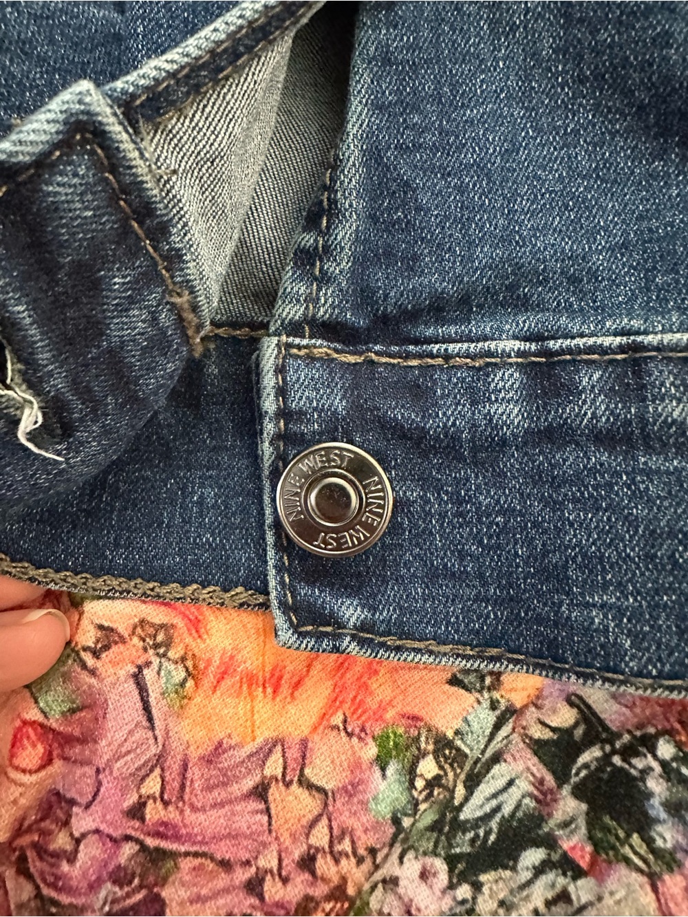 Nine West Dark Blue Denim Jacket - Picture 5 of 5